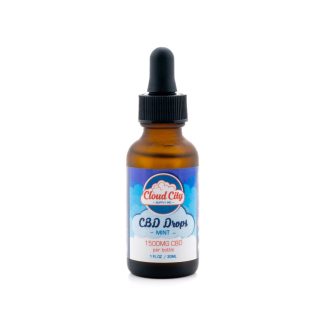 Cloud City Mint Flavored Tincture Drops with 1500mg CBD