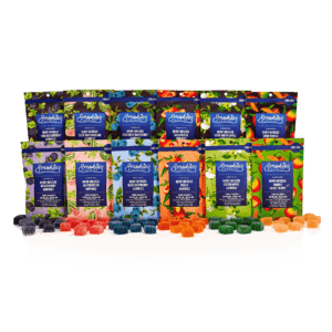 All flavors of Smokiez Gummies with 250mg CBD & 100mg CBN