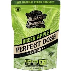 Tillmans Tranquils Green Apple Anytime Perfect Dose 2:1 THC Gummies