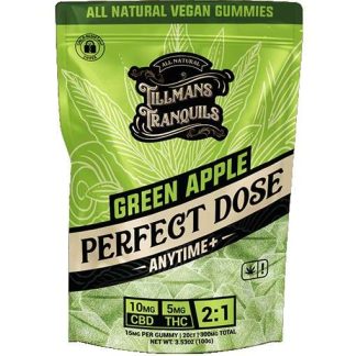 Tillmans Tranquils Green Apple Anytime Perfect Dose 2:1 THC Gummies