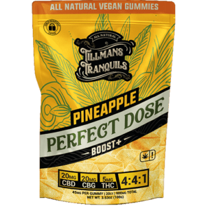 Tillmans Tranquils Pineapple Boost Perfect Dose 4:4:1 CBD:CBG:THC Gummies