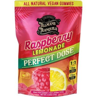 Tillmans Tranquils Raspberry Lemonade Perfect Dose 1:1 THC Gummies