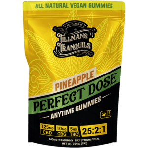 Tillmans Tranquils Pineapple Anytime Perfect Dose 25:2:1 THC Gummies