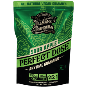 Tillmans Tranquils Sour Apple Anytime Perfect Dose 25:1 THC Gummies