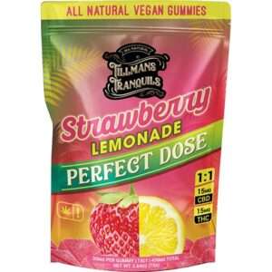 Tillmans Tranquils Strawberry Lemonade Perfect Dose 1:1 THC Gummies