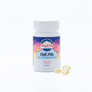 Cloud City Chill Pills – 25mg Full Spectrum CBD Softgels