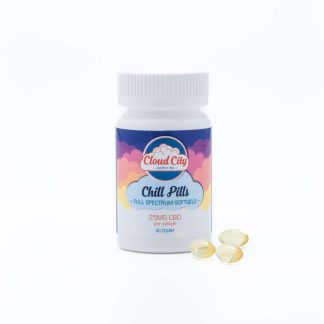 Cloud City Chill Pills – 25mg Full Spectrum CBD Softgels