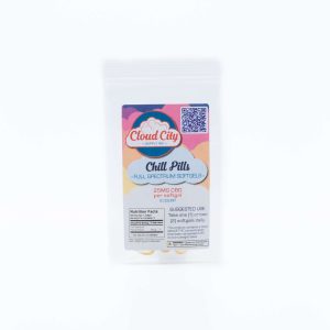 Cloud City Chill Pills – 25mg Full Spectrum CBD Softgels (Sample Pack)