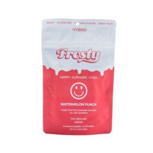 Frosty All Day Bliss Watermelon Punch Delta 9 THC Gummies